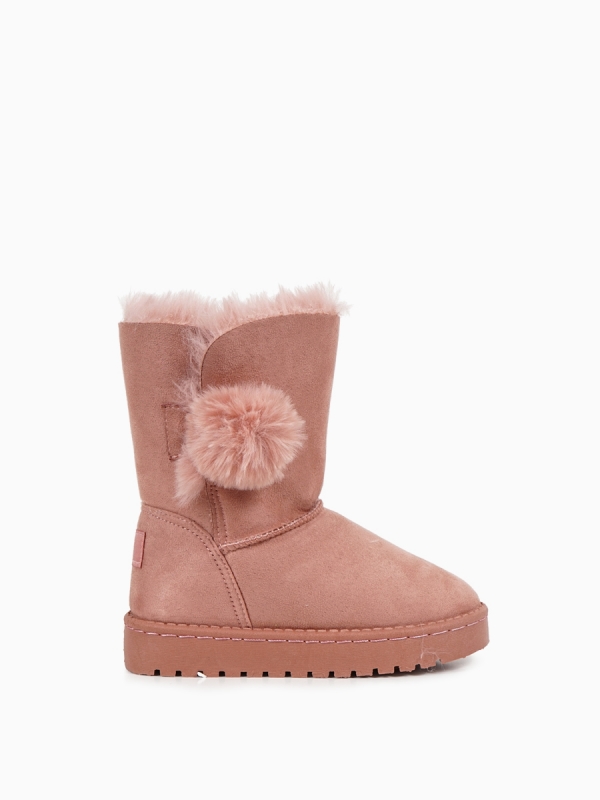 ΠΑΙΔΙΚΑ ΜΠΟΤΑΚΙΑ SUEDE ΜΕ PONPON