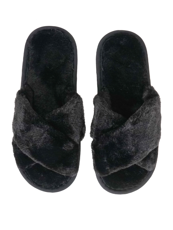 WOMEN'S SLIPPERS WITH FUR