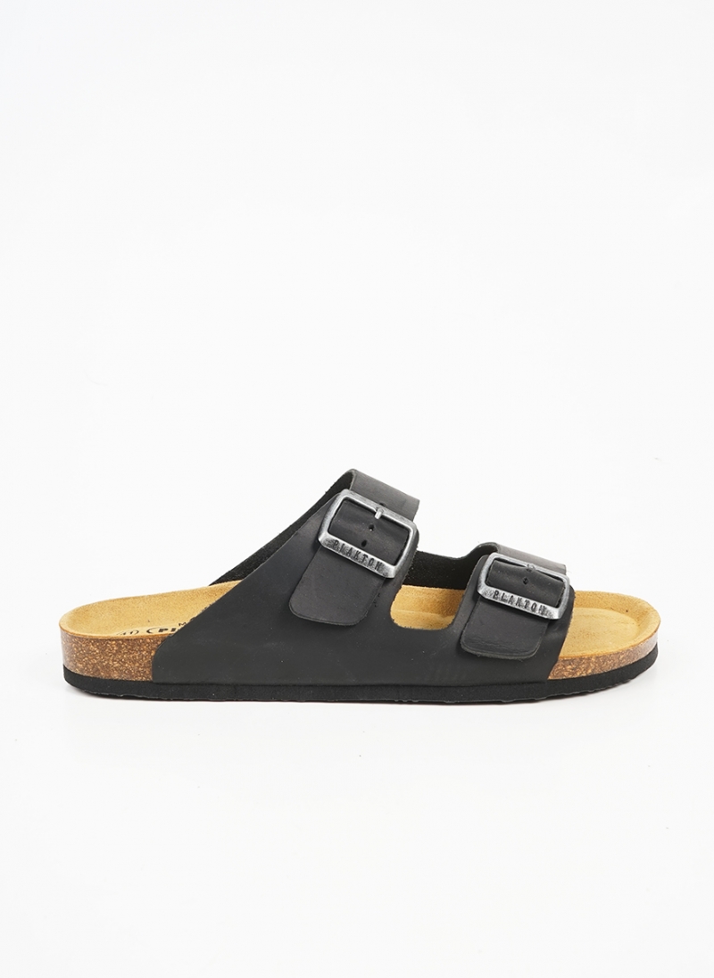 ΑΝΔΡΙΚΟ ΑΝΑΤΟΜΙΚΟ ΣΑΝΔΑΛΙ PLAKTON 175857 ΜΕ MEMORY CUSHION & ΔΙΠΛΗ ΑΓΚΡΑΦΑ