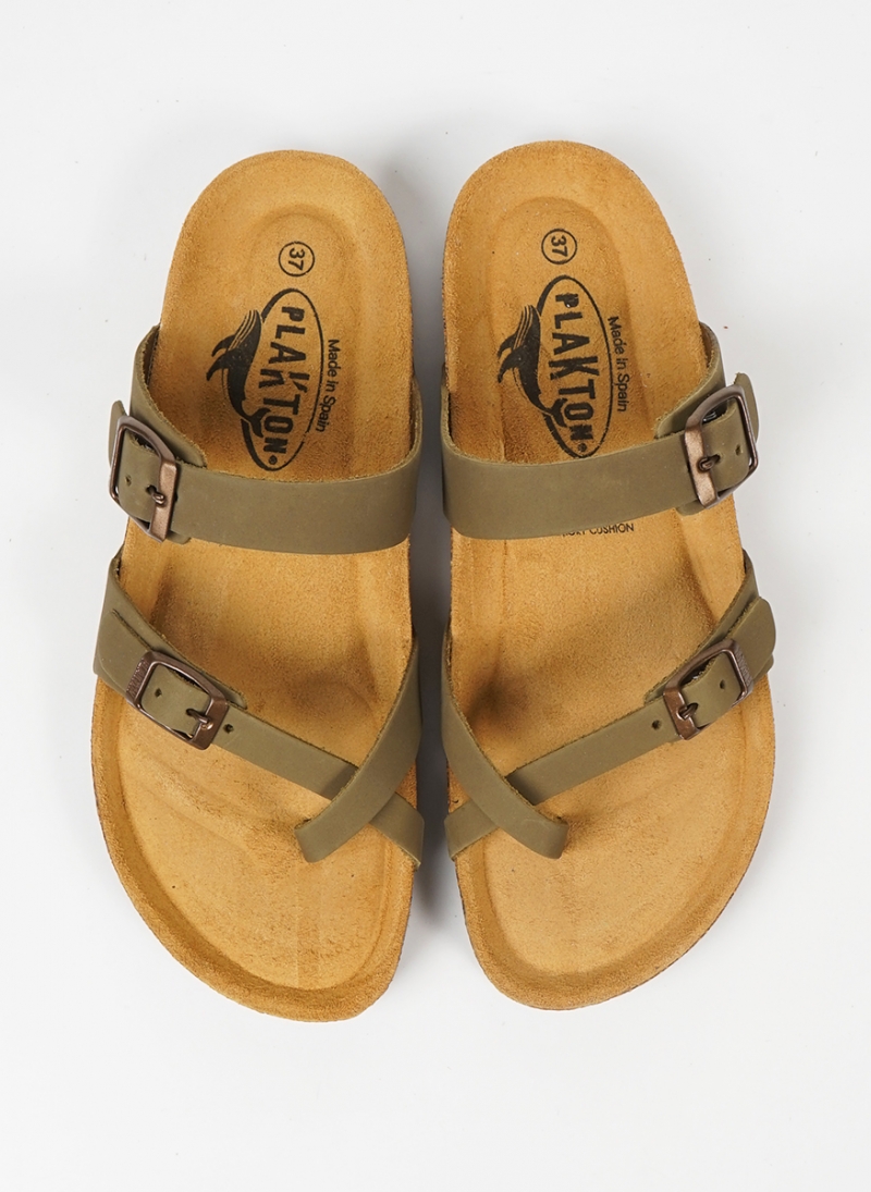 ΓΥΝΑΙΚΕΙΑ ΑΝΑΤΟΜΙΚΑ ΔΕΡΜΑΤΙΝΑ ΣΑΝΔΑΛΙΑ ΔΙΧΑΛΑ PLAKTON 181032 ΜΕ MEMORY CUSHION