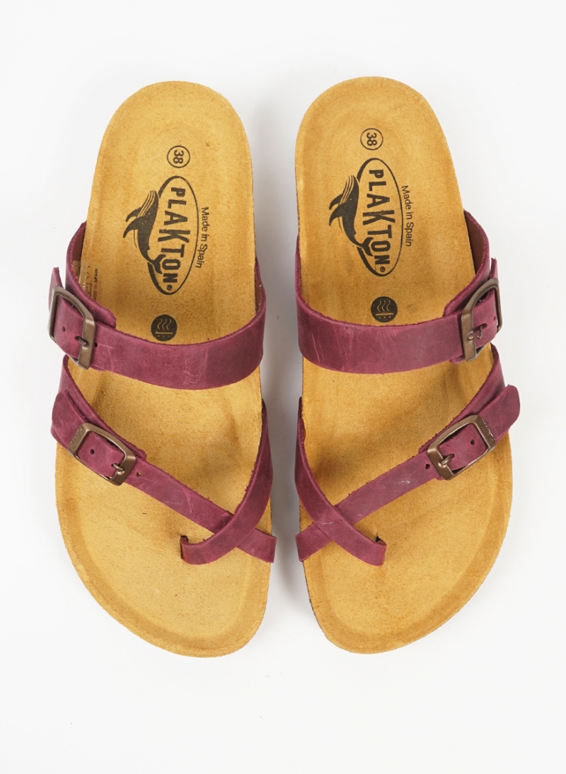 ΓΥΝΑΙΚΕΙΑ ΑΝΑΤΟΜΙΚΑ ΔΕΡΜΑΤΙΝΑ ΣΑΝΔΑΛΙΑ ΔΙΧΑΛΑ PLAKTON 181032 ΜΕ MEMORY CUSHION