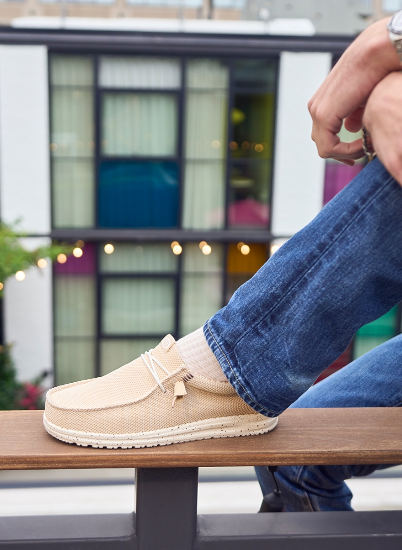 ΑΝΔΡΙΑ ΜΟΚΑΣΙΝΙΑ/SLIP ON HEY DUDE  WALLY STRETCH SOX