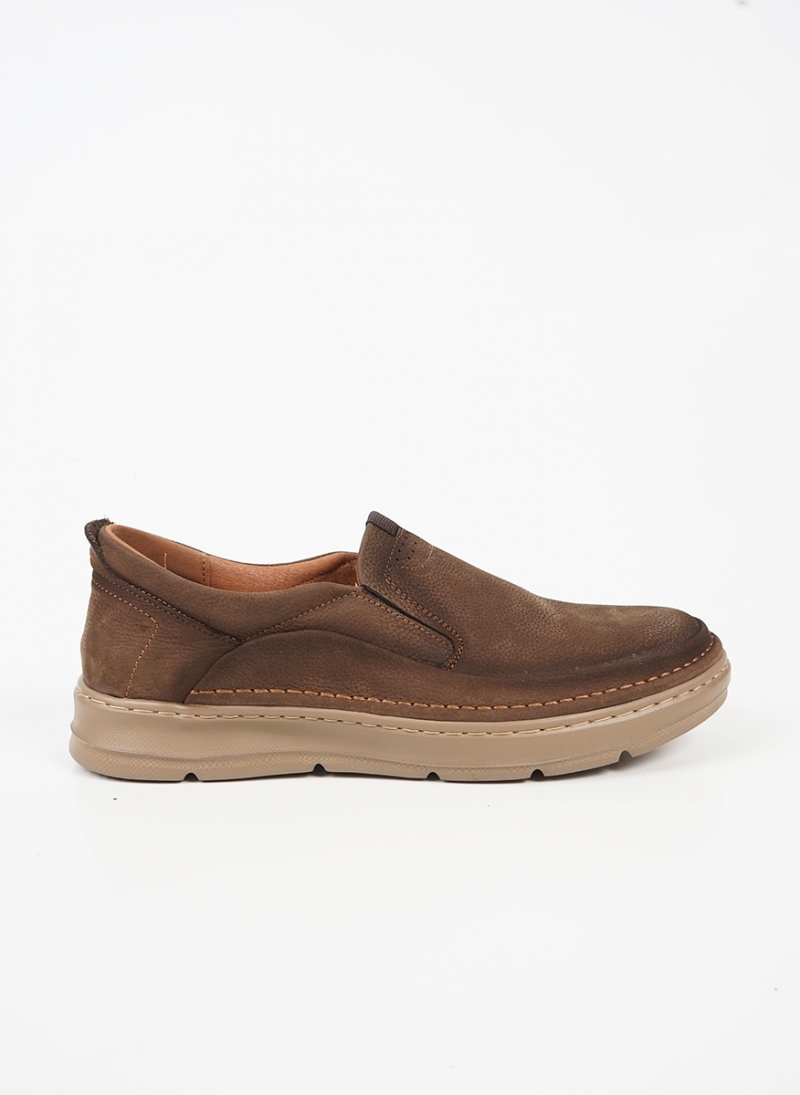 ΑΝΔΡΙΚΑ ΔΕΡΜΑΤΙΝΑ CASUAL ΜΟΚΑΣΙΝΙΑ SLIP-ON