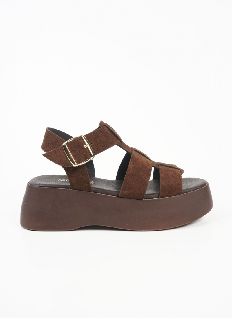 ΓΥΝΑΙΚΕΙΑ ΔΕΡΜΑΤΙΝΑ ΑΝΑΤΟΜΙΚΑ ΣΑΝΔΑΛΙΑ FLATFORM 17222