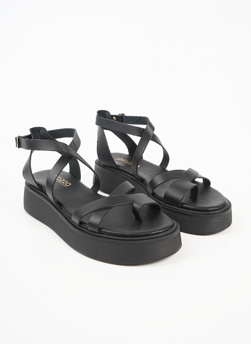 ΓΥΝΑΙΚΕΙΑ ΔΕΡΜΑΤΙΝΑ ΑΝΑΤΟΜΙΚΑ ΣΑΝΔΑΛΙΑ FLATFORM 18729
