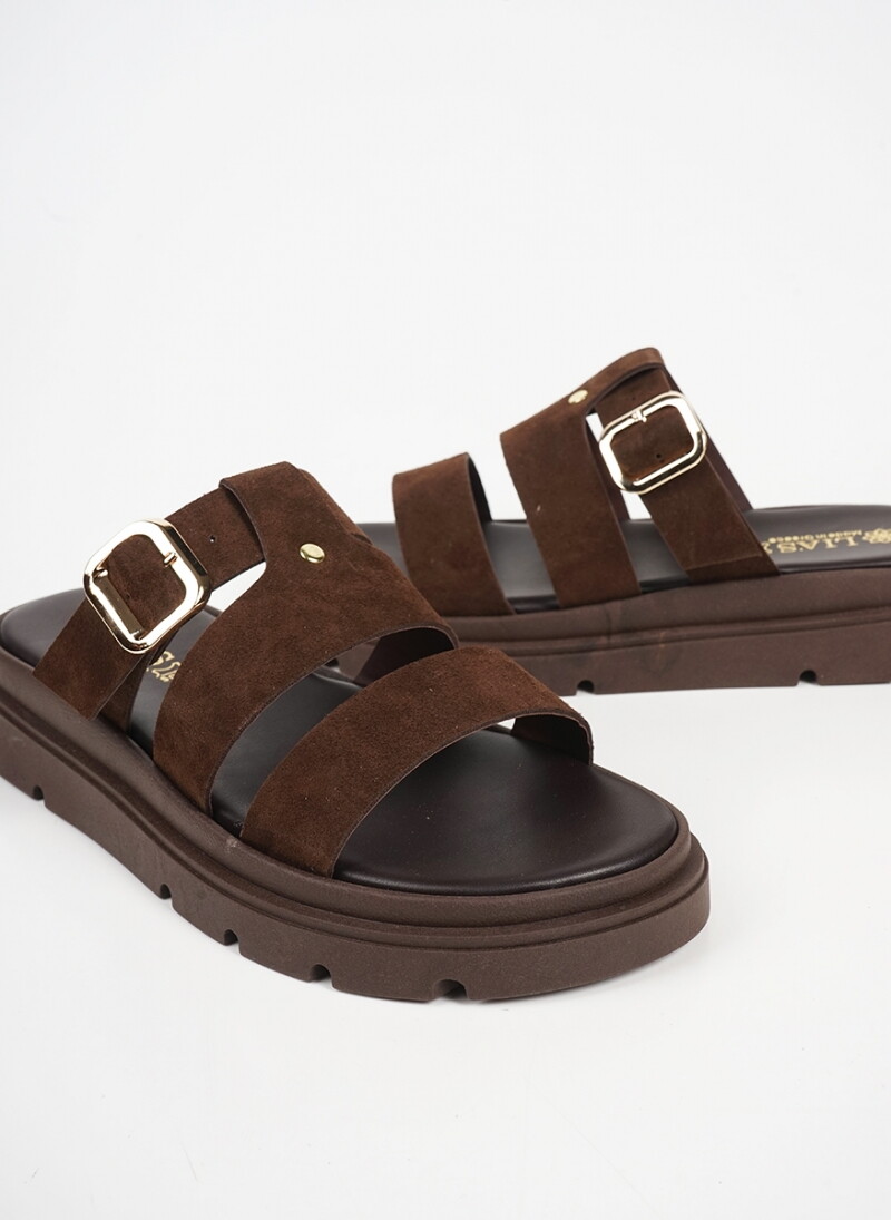 ΓΥΝΑΙΚΕΙΑ ΔΕΡΜΑΤΙΝΑ SLIDES FLATFORM