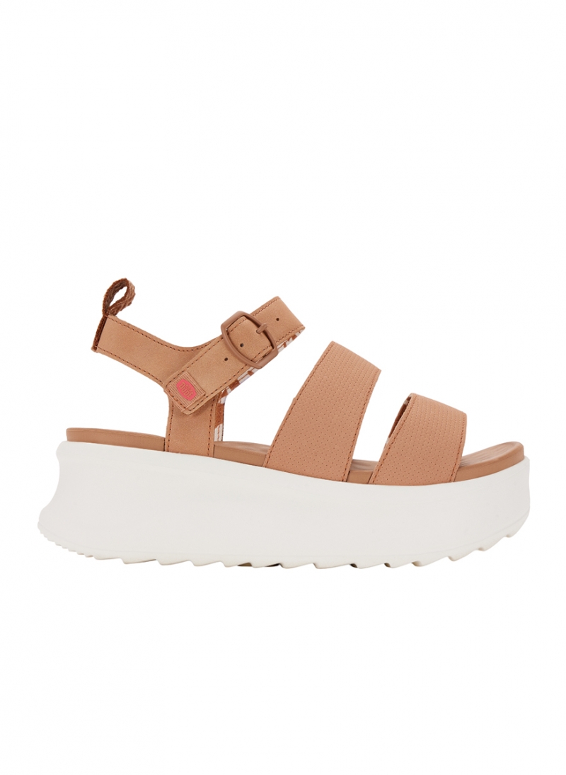 ΓΥΝΑΙΚΕΙΑ ΣΑΝΔΑΛΙΑ FLATFORM  HEY DUDE DELRAY BUCKLE CLASSIC