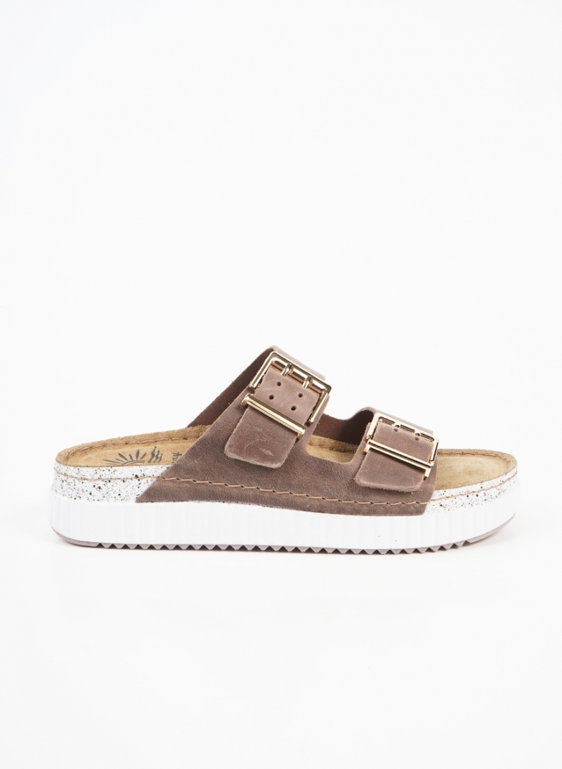 ΓΥΝΑΙΚΕΙΑ ΔΕΡΜΑΤΙΝΑ ΣΑΝΔΑΛΙΑ FLATFORM SUNNY SANDALS
