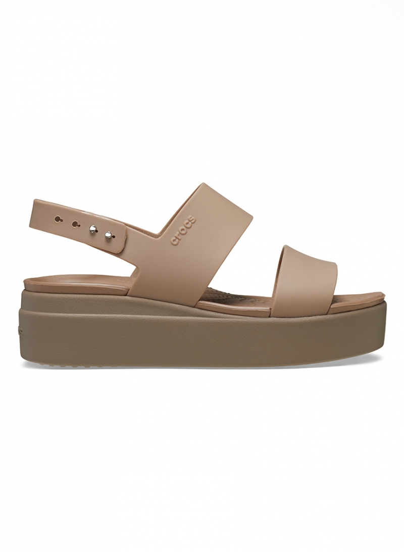 ΓΥΝΑΙΚΕΙΕΣ ΣΑΓΙΟΝΑΡΕΣ-ΠΛΑΤΦΟΡΜΕΣ CROCS BROOKLYN LOW WEDGE