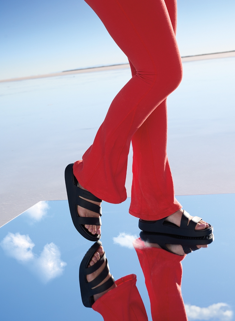 'GETAWAY PLATFORM STRAPPY' WEDGES BY CROCS