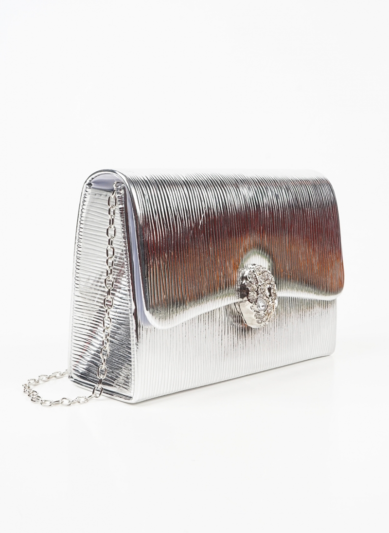 ΓΥΝΑΙΚΕΙΟ ΑΜΠΙΓΙΕ ΤΣΑΝΤΑΚΙ CLUTCH ΜΕ ΜΕΤΑΛΛΙΚΗ ΛΕΠΤΟΜΕΡΕΙΑ 43014