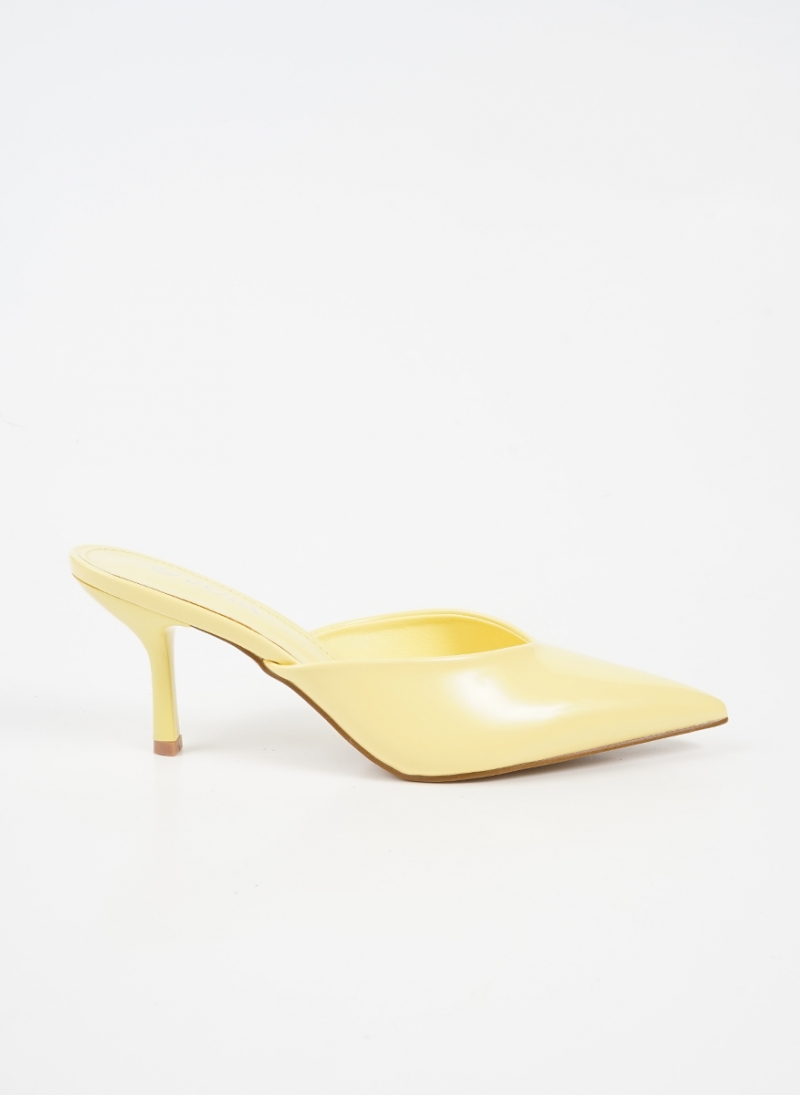 ΓΥΝΑΙΚΕΙΑ MULES ΜΥΤΕΡΑ ΜΕ ΛΕΠΤΟ ΤΑΚΟΥΝΙ KITTEN HEEL