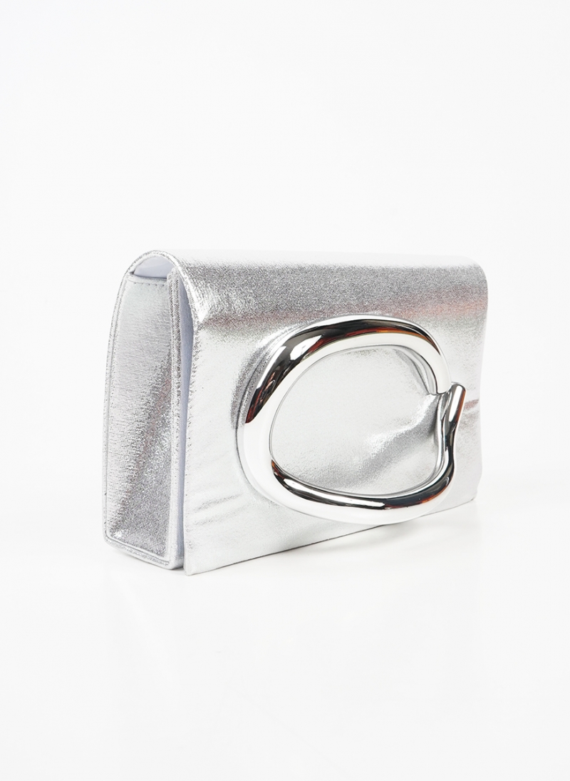 ΓΥΝΑΙΚΕΙΟ ΒΡΑΔΙΝΟ ΤΣΑΝΤΑΚΙ CLUTCH ΜΕ ΜΕΤΑΛΛΙΚΗ ΛΑΒΗ 43012