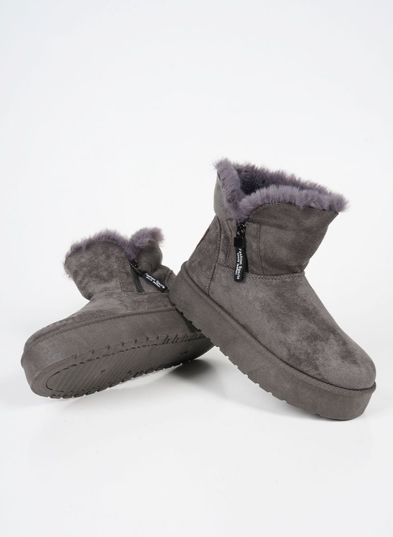 WOMEN'S HIGH BOOTS WITH FUR LINING