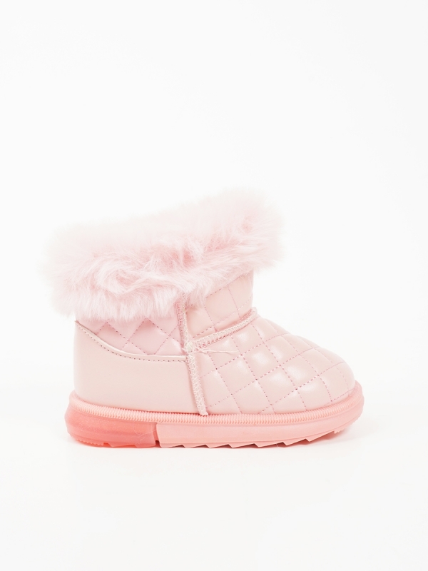 CHILDREN'S QUILTED BOOTS WITH FUR