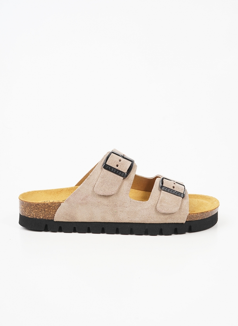 ΓΥΝΑΙΚΕΙΑ ΑΝΑΤΟΜΙΚΑ ΔΕΡΜΑΤΙΝΑ ΣΑΝΔΑΛΙΑ PLAKTON EVA 180010-15 ΜΕ MEMORY CUSHION