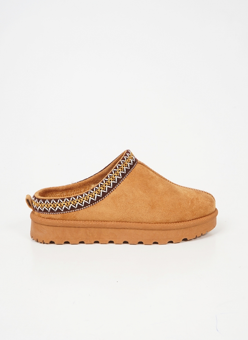 SLIPPERS ΜΕ ΚΕΝΤΗΜΑ ΚΑΙ  ΓΟΥΝΑ