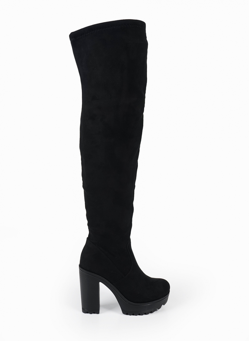 SUEDE ΜΠΟΤΕΣ OVER THE KNEE