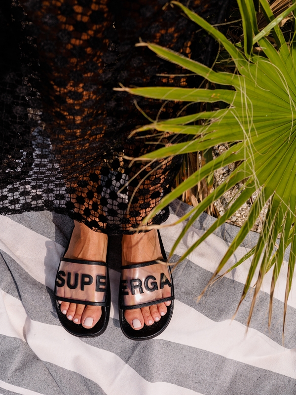 SUPERGA SLIDES CLEAR IDENTITY S51138W