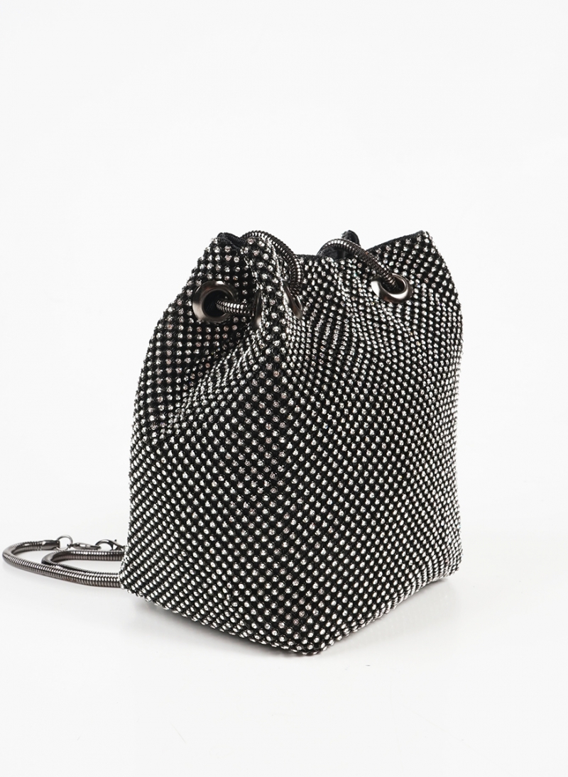 ΒΡΑΔΙΝΟ ΤΣΑΝΤΑΚΙ MINI BUCKET ΜΕ STRASS